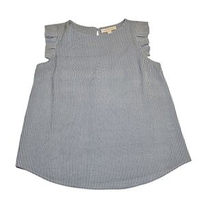 Monteau Los Angeles Women's Sleeveless Striped Top Size Medium